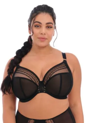 Matilda Underwire Plunge Bra - Black Star -