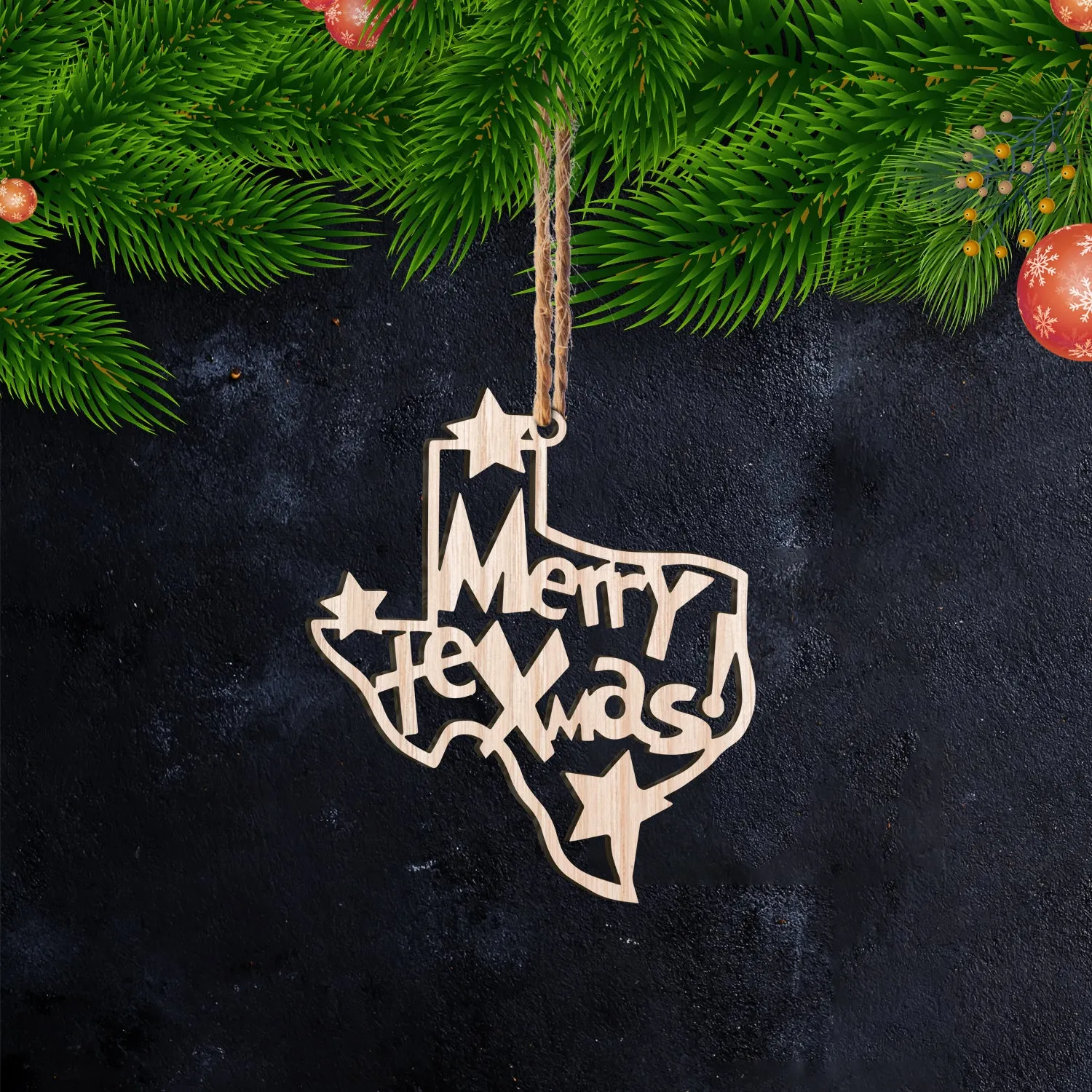 Merry Texmas - Ornament Cut out 63 - PT97