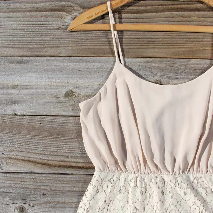 Midnight Lace Dress in Sand