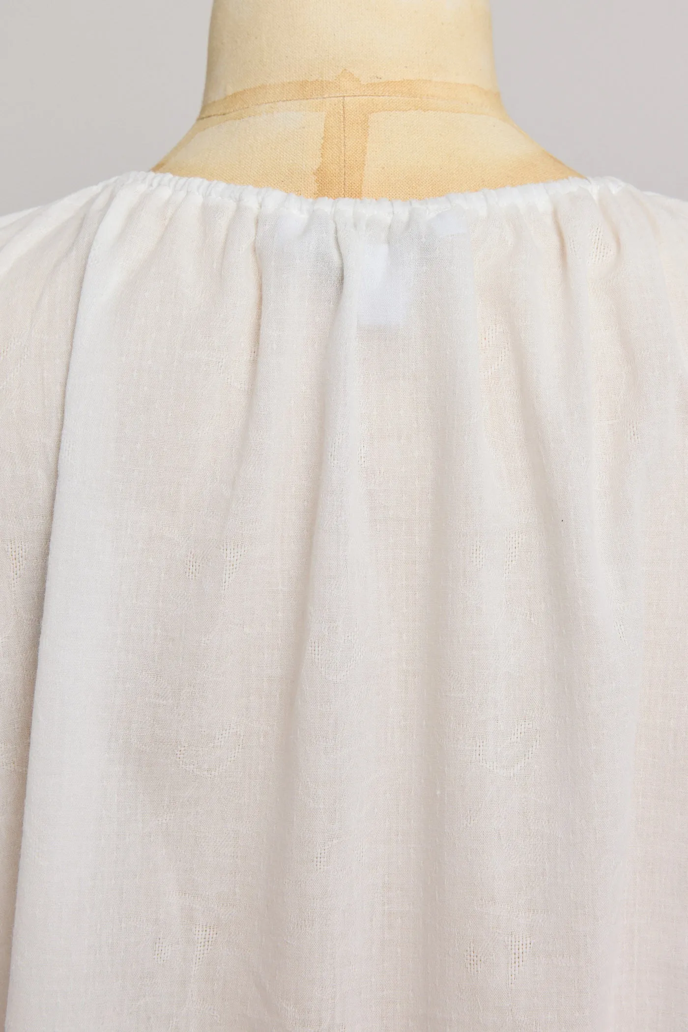 Moon Night Dress In White Jacquard