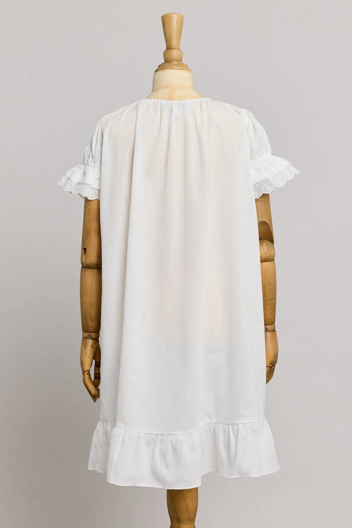 Moon Night Dress In White Jacquard