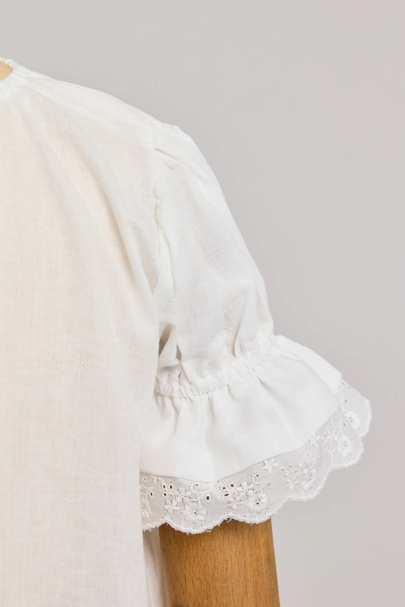 Moon Night Dress In White Jacquard
