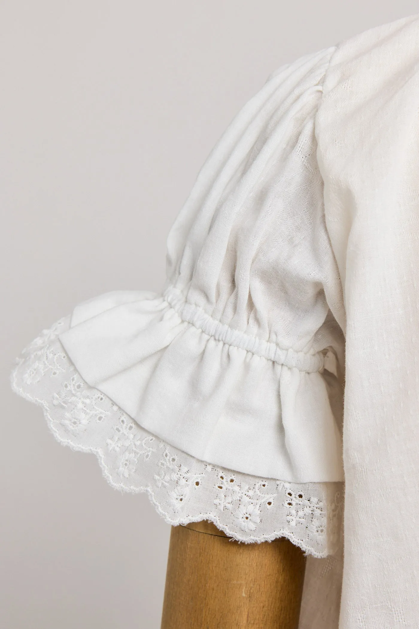 Moon Night Dress In White Jacquard