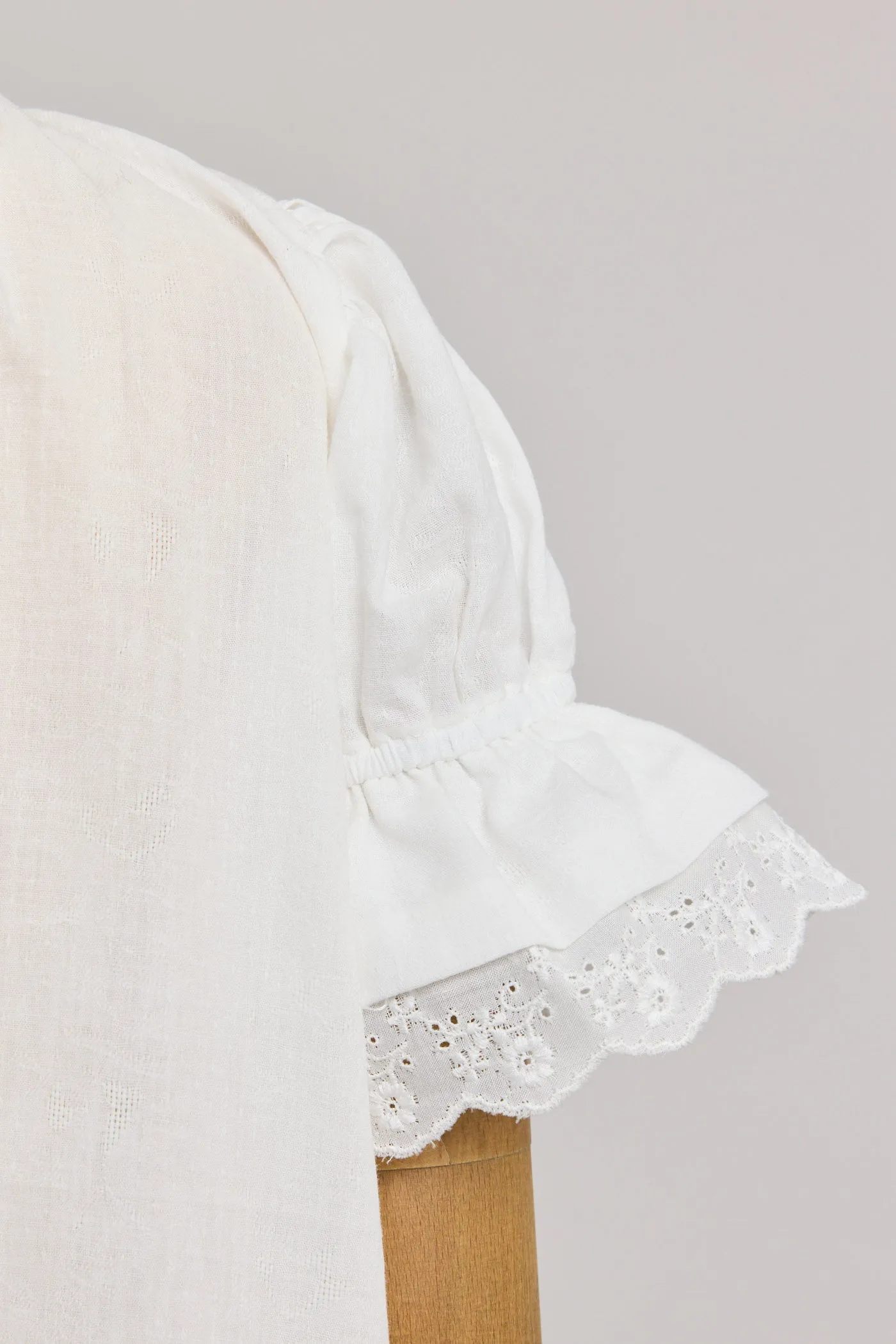 Moon Night Dress In White Jacquard
