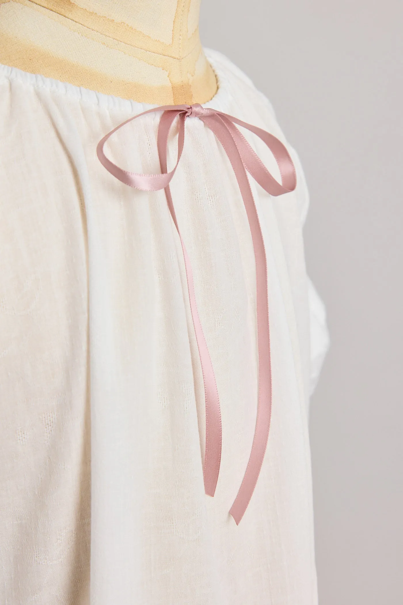 Moon Night Dress In White Jacquard