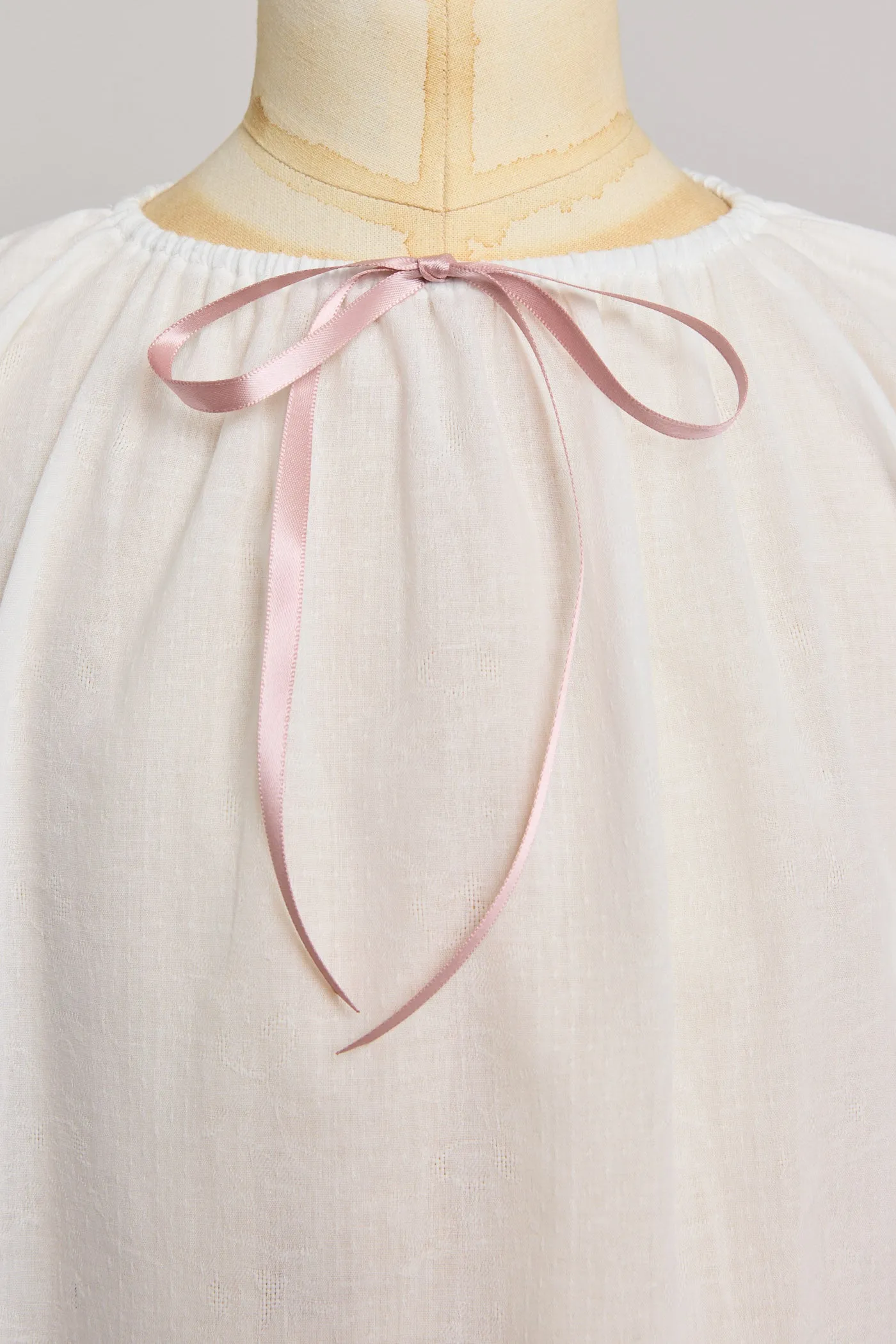 Moon Night Dress In White Jacquard