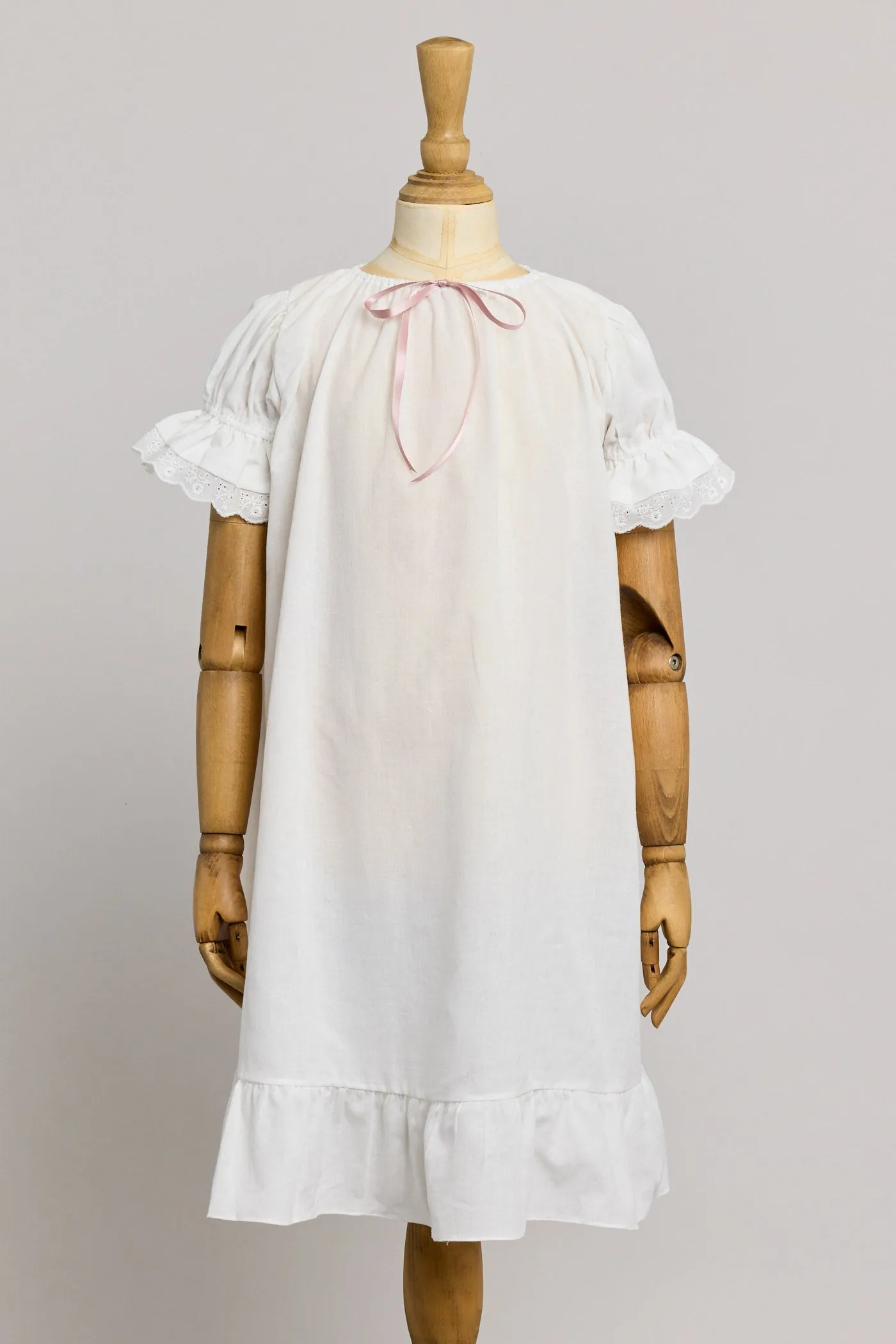 Moon Night Dress In White Jacquard