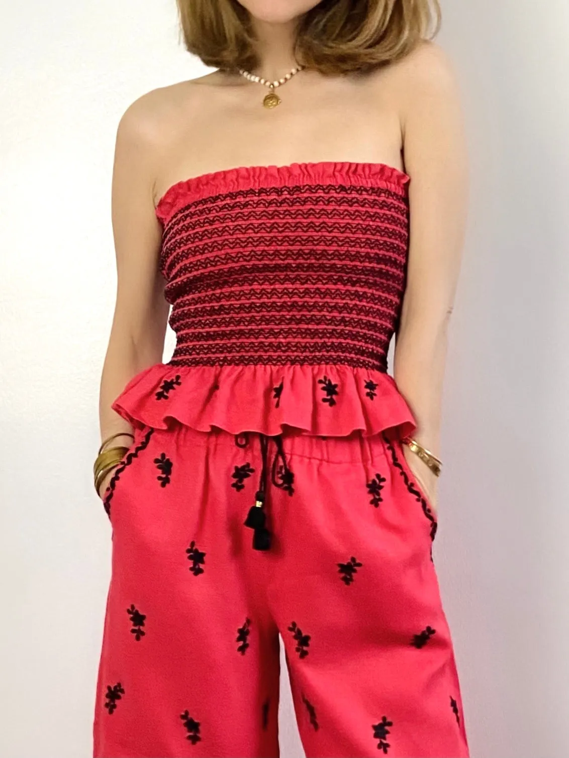 Nadia Tube Top, Red