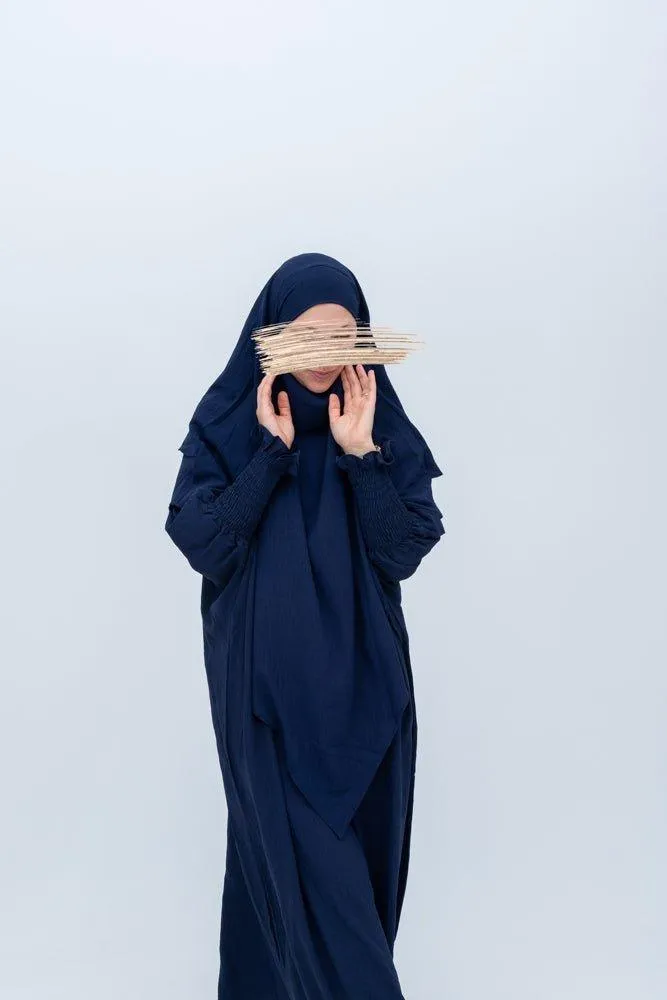 Navy Pristine prayer gown for Omrah or prayer