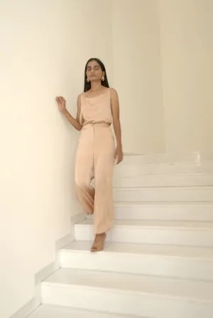New Season Summer to Fall 2024-Top Lounge Silk Off White-CR/S/013-Suzanne-Fashion Edit Hemji