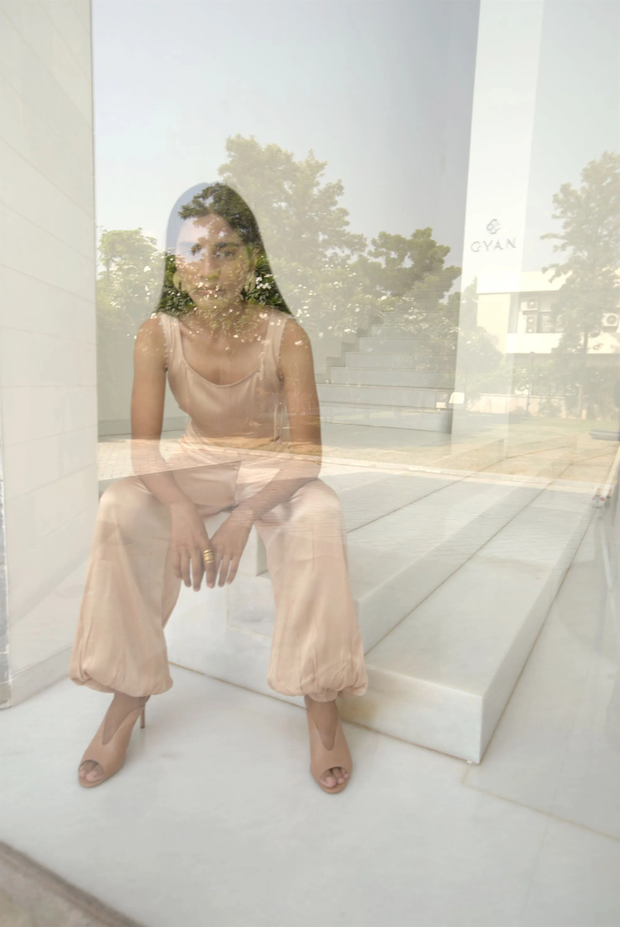 New Season Summer to Fall 2024-Top Lounge Silk Off White-CR/S/013-Suzanne-Fashion Edit Hemji