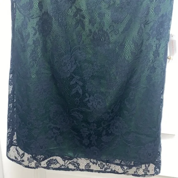 NWT ModCloth era twilight dress lace black green size small holiday dress