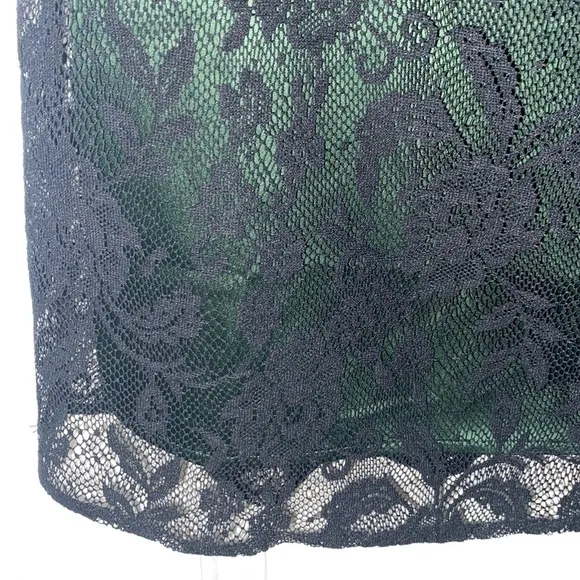 NWT ModCloth era twilight dress lace black green size small holiday dress