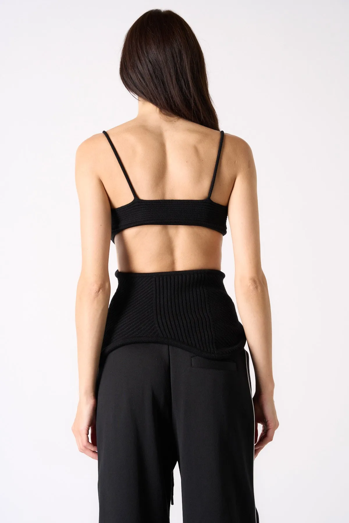 OFF-WHITE | CUT OUT RIB KNIT TOP