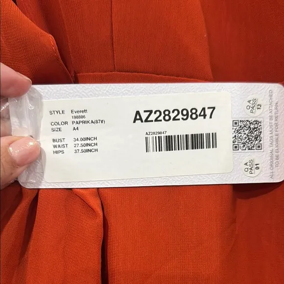 Orange paprika Sleeveless Sweetheart Maxi Gown