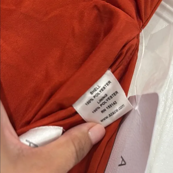 Orange paprika Sleeveless Sweetheart Maxi Gown