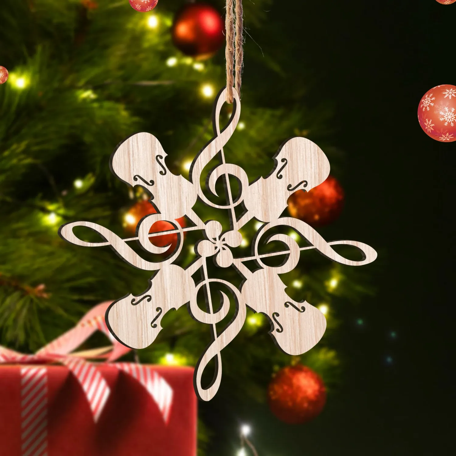 Ornament Cut out Violins - Dah 124