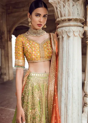 Pakistani Bridal Lehnga Choli for Mehndi #J5120