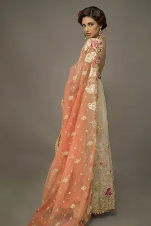 Pakistani Bridal Long Froke for Wedding #J4330