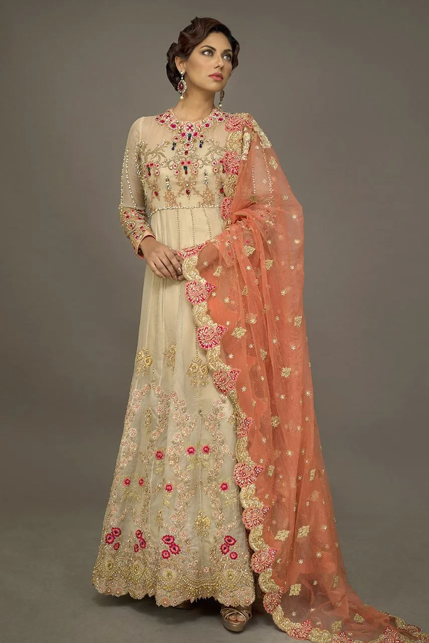 Pakistani Bridal Long Froke for Wedding #J4330