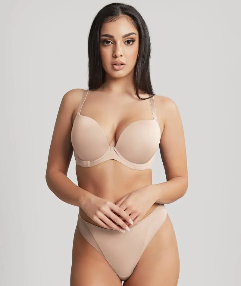 Panache Faith Moulded Plunge Bra - Latte