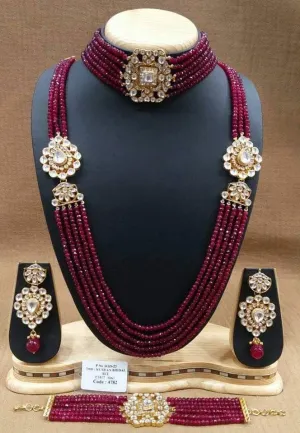 Pearls Layers Necklace Set #J4177