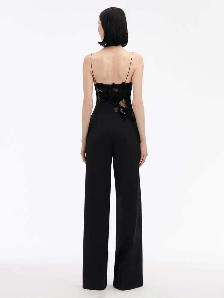 Peony Velvet Guipure Jumpsuit