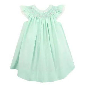Petit Ami Mint Green Smocked Lace 3pc Bishop Dress 12 18 24 Months Baby Girls