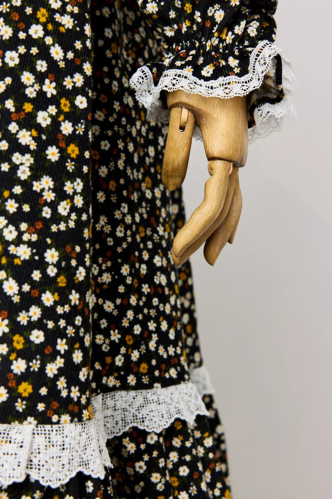 Plum Dress in Winter Blossom BabyCord