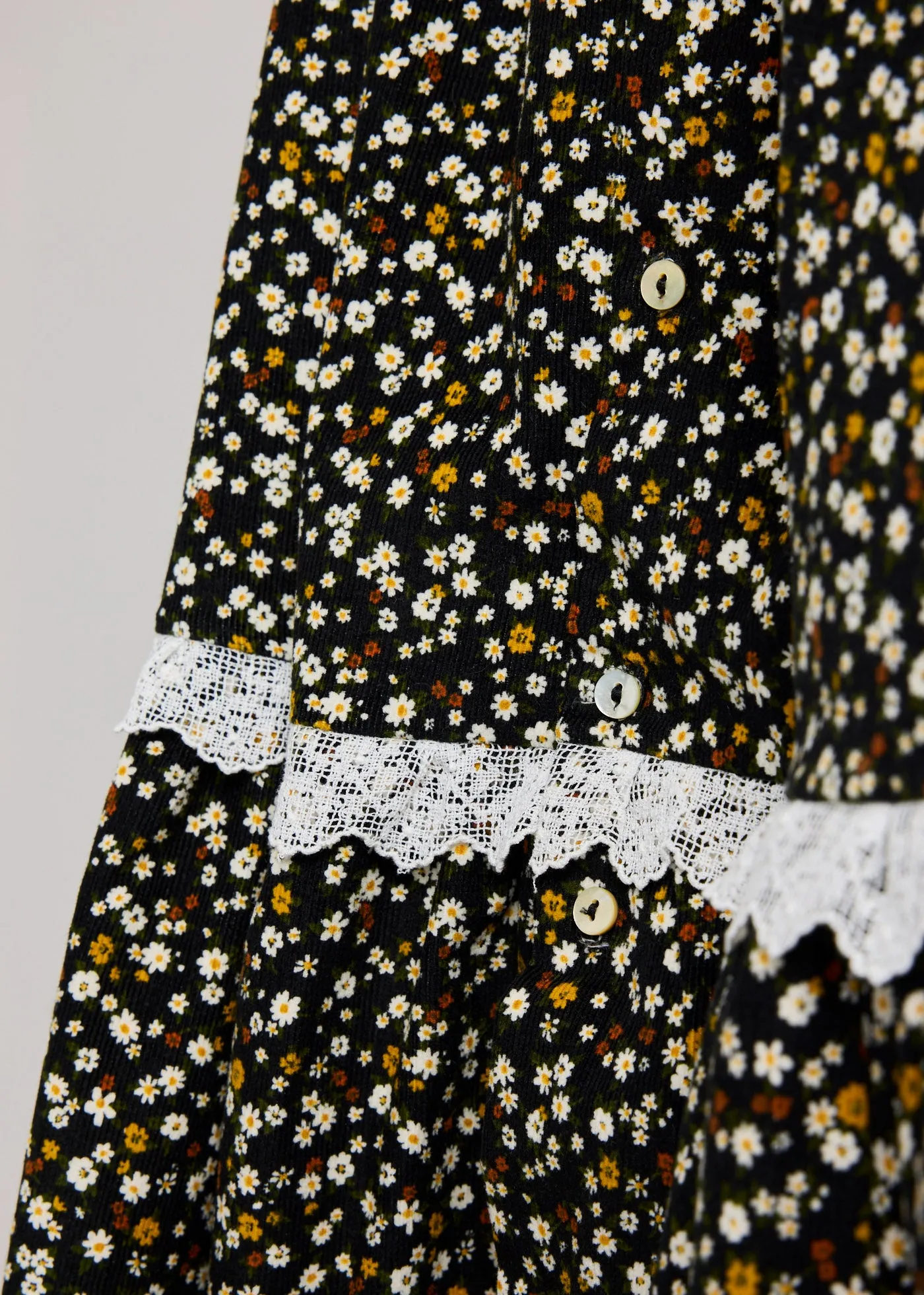 Plum Dress in Winter Blossom BabyCord