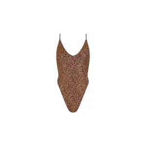 Plunge Cross Back One Piece - Kosmic Kat