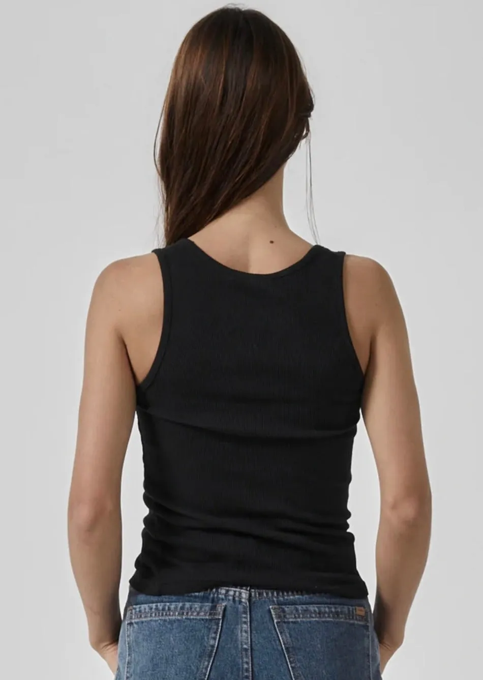 Plunge Rib Tank Black