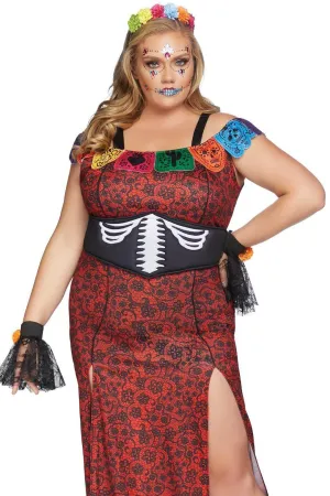 Plus Size Day of the Dead Beauty Costume