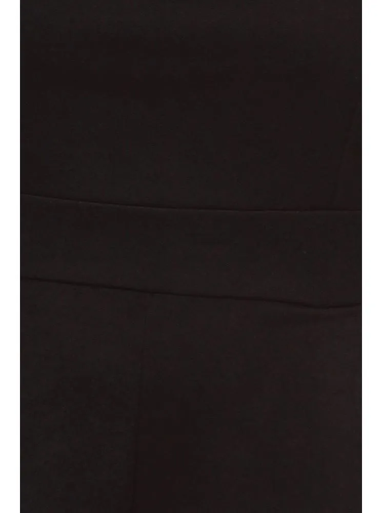 Plus Size Sweetheart Sexy Black Tube Romper
