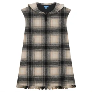 Pompomme Plaid Fringe Jumper