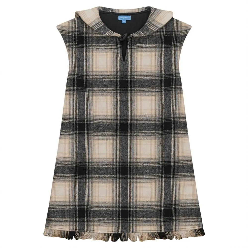 Pompomme Plaid Fringe Jumper