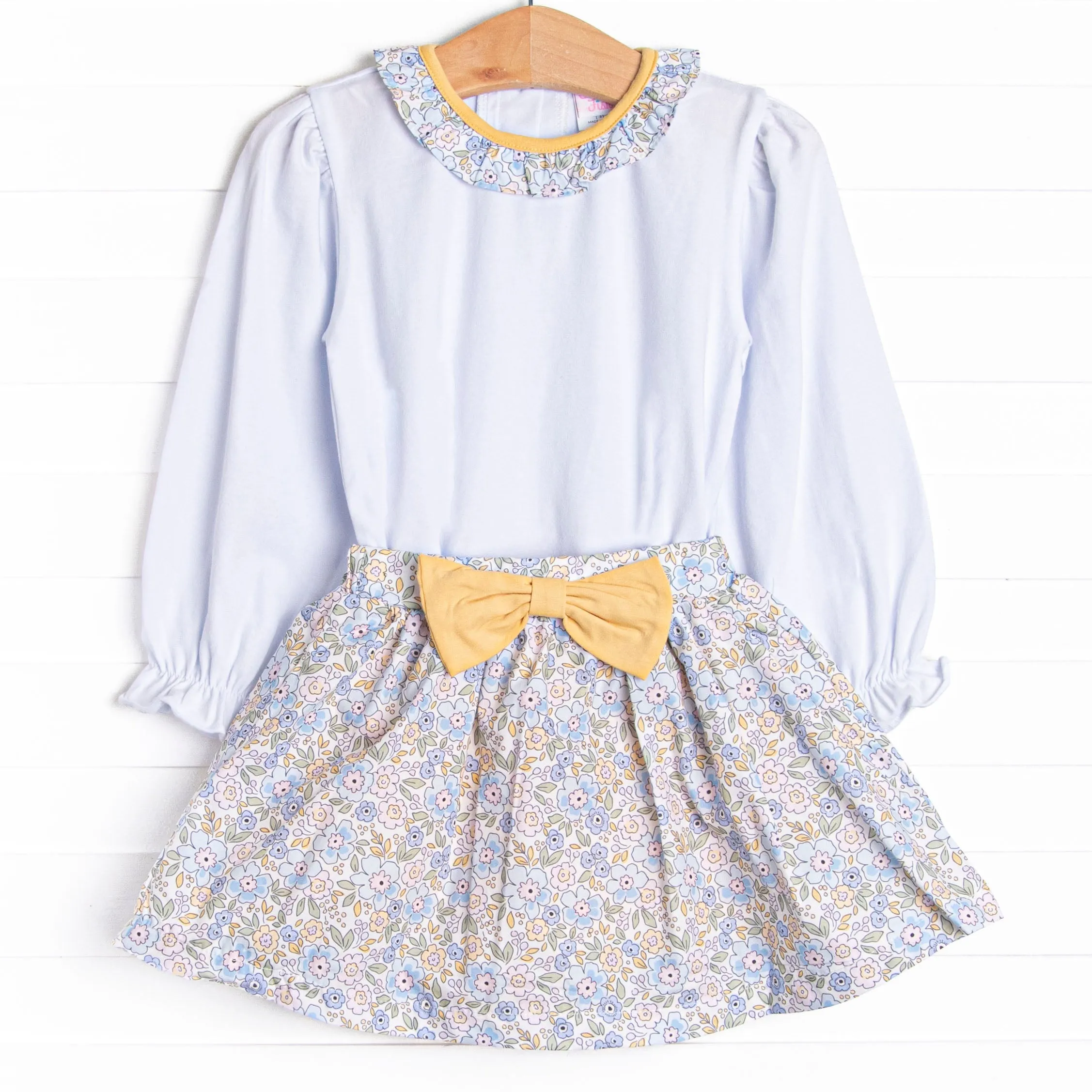 Poppy Fields Skirt Set, Yellow