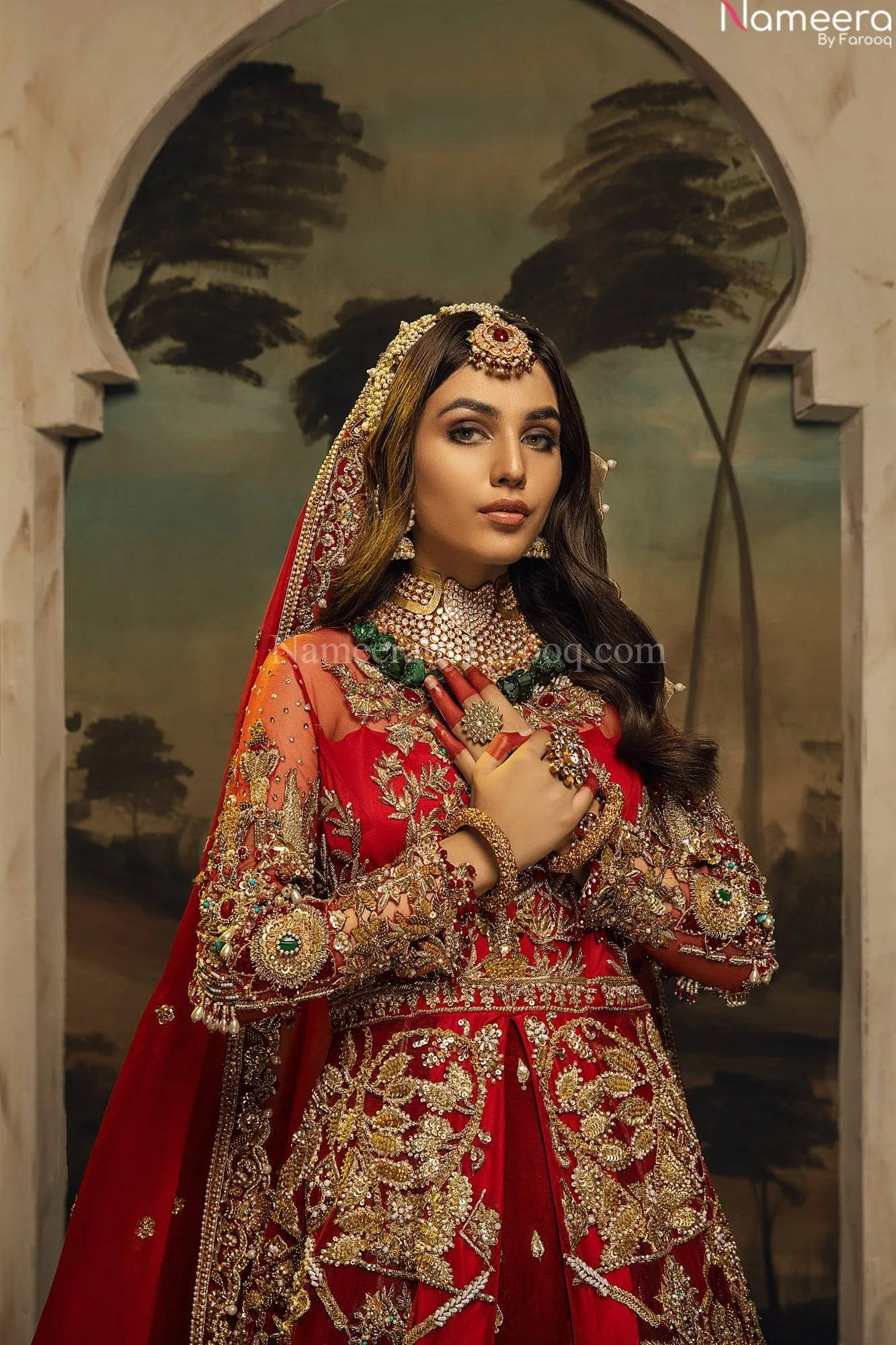 Premium Designer Red Bridal Lehenga Wedding Wear #BN881