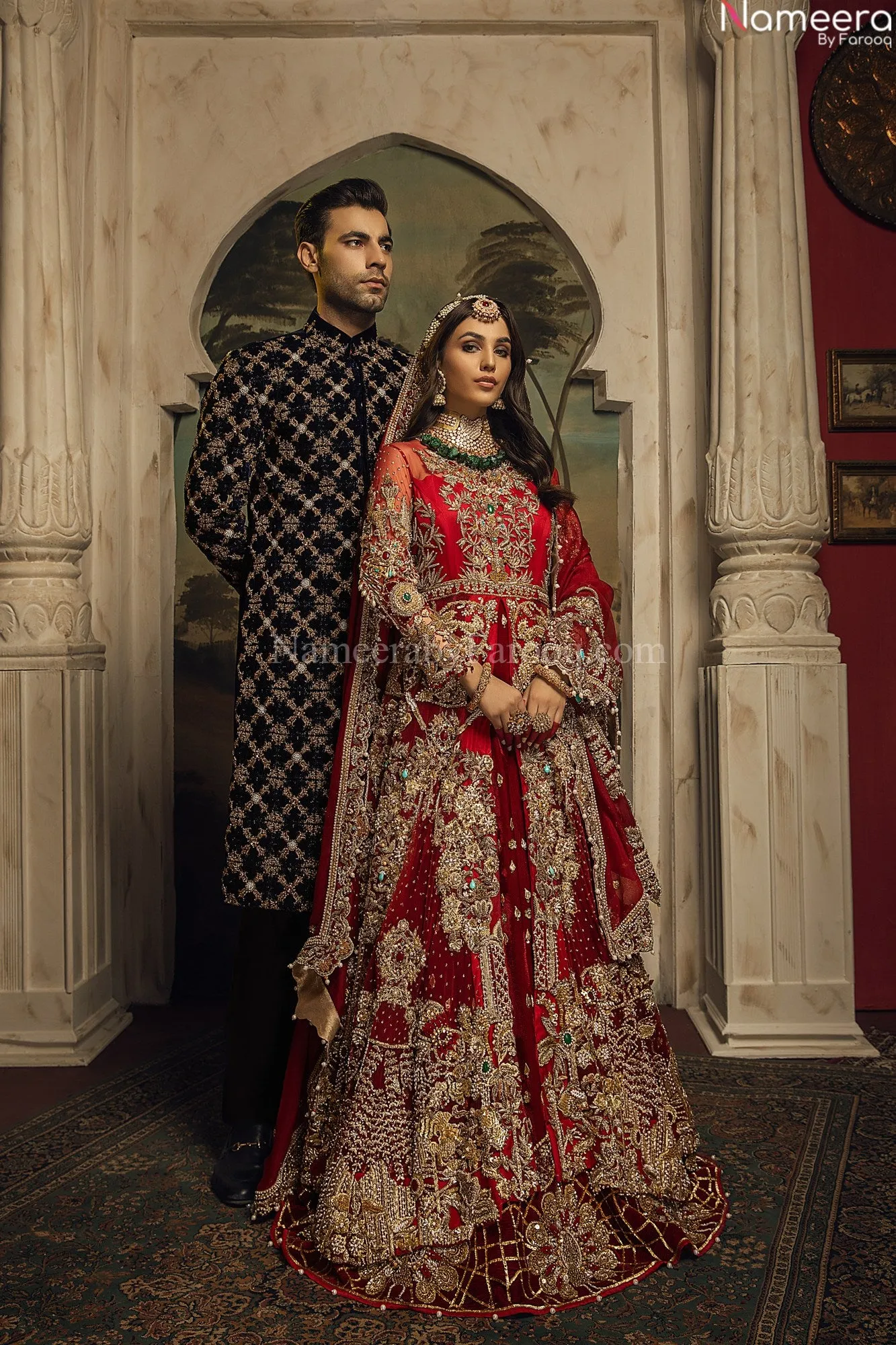 Premium Designer Red Bridal Lehenga Wedding Wear #BN881