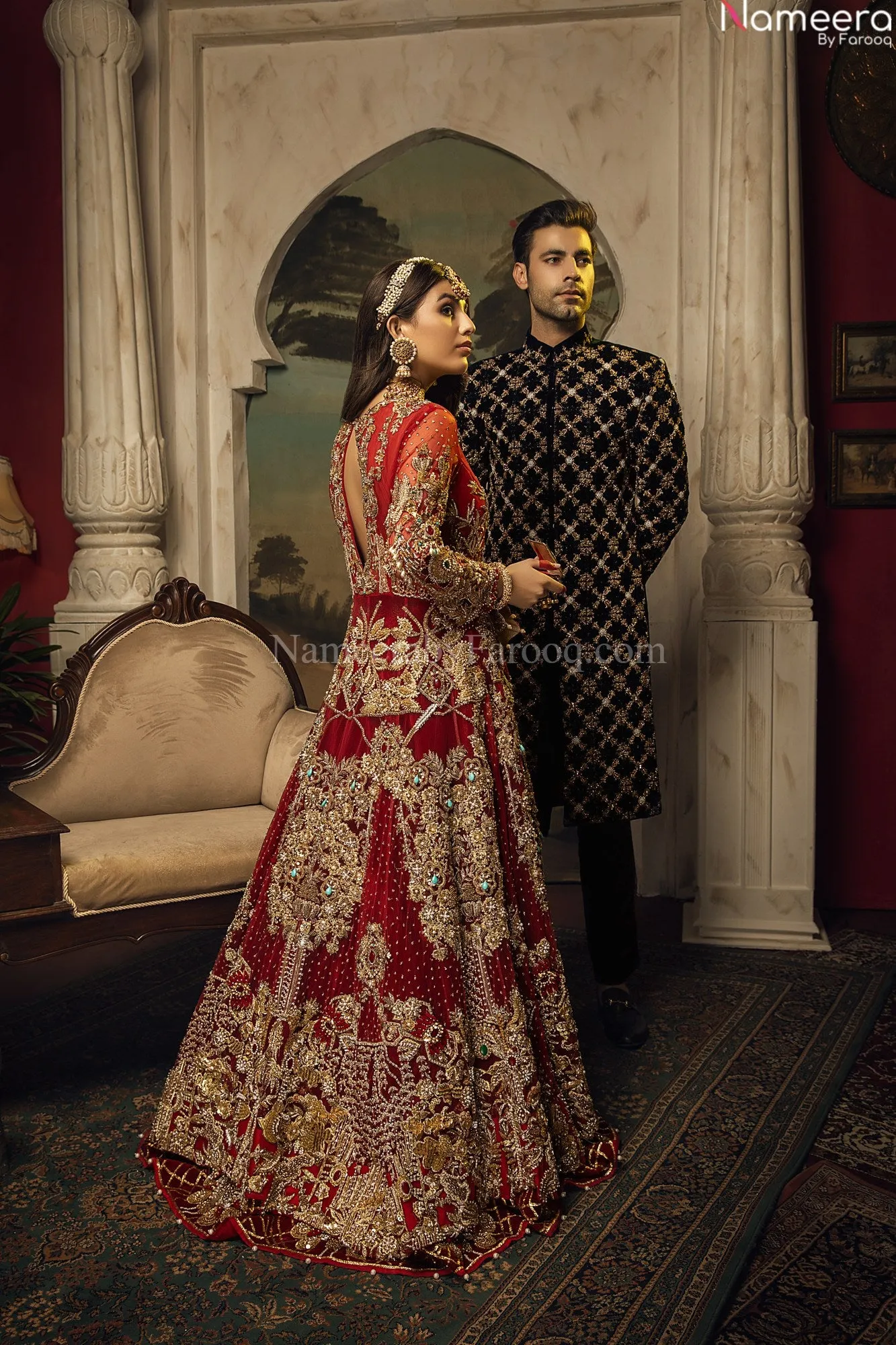 Premium Designer Red Bridal Lehenga Wedding Wear #BN881