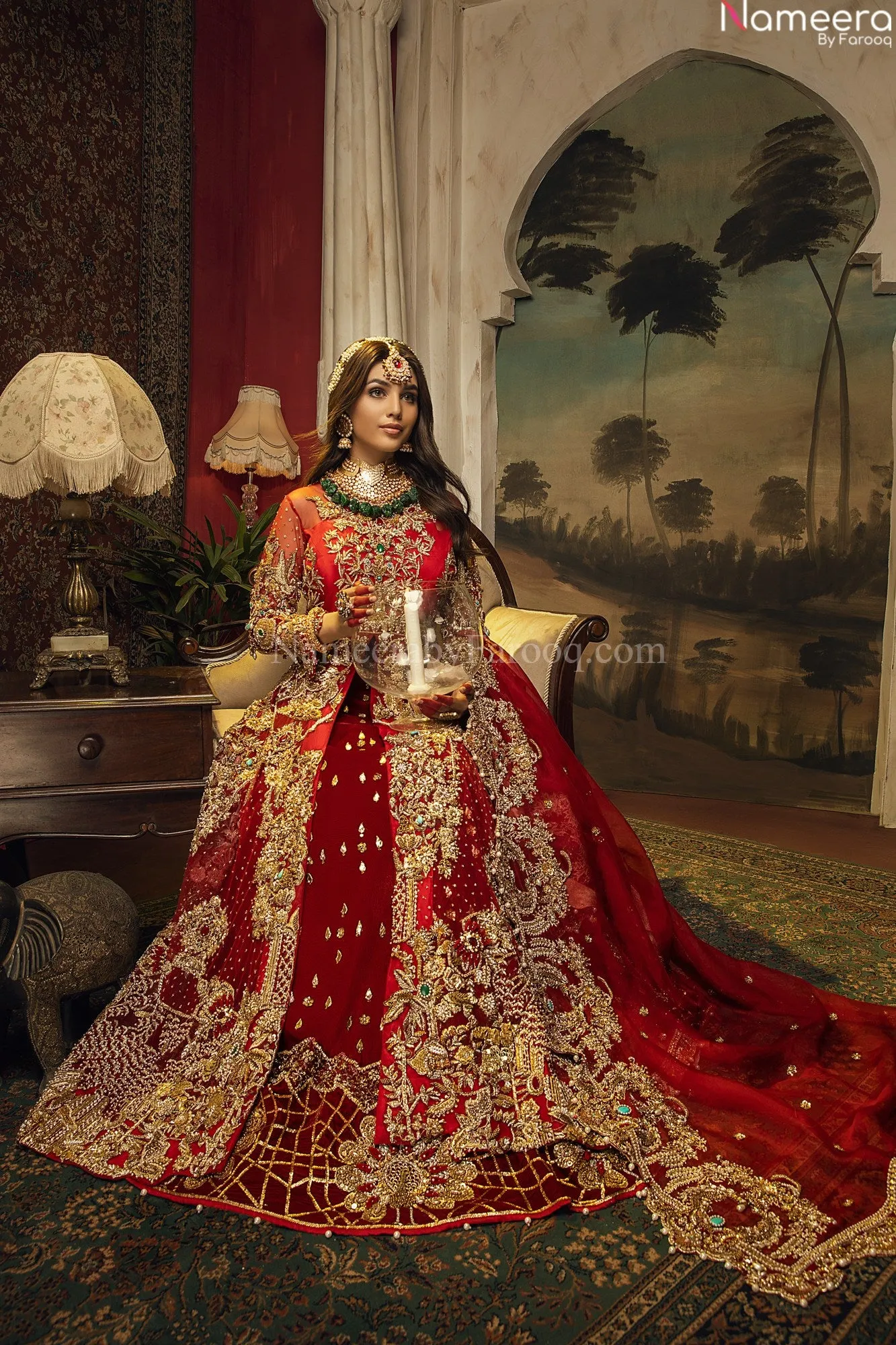 Premium Designer Red Bridal Lehenga Wedding Wear #BN881