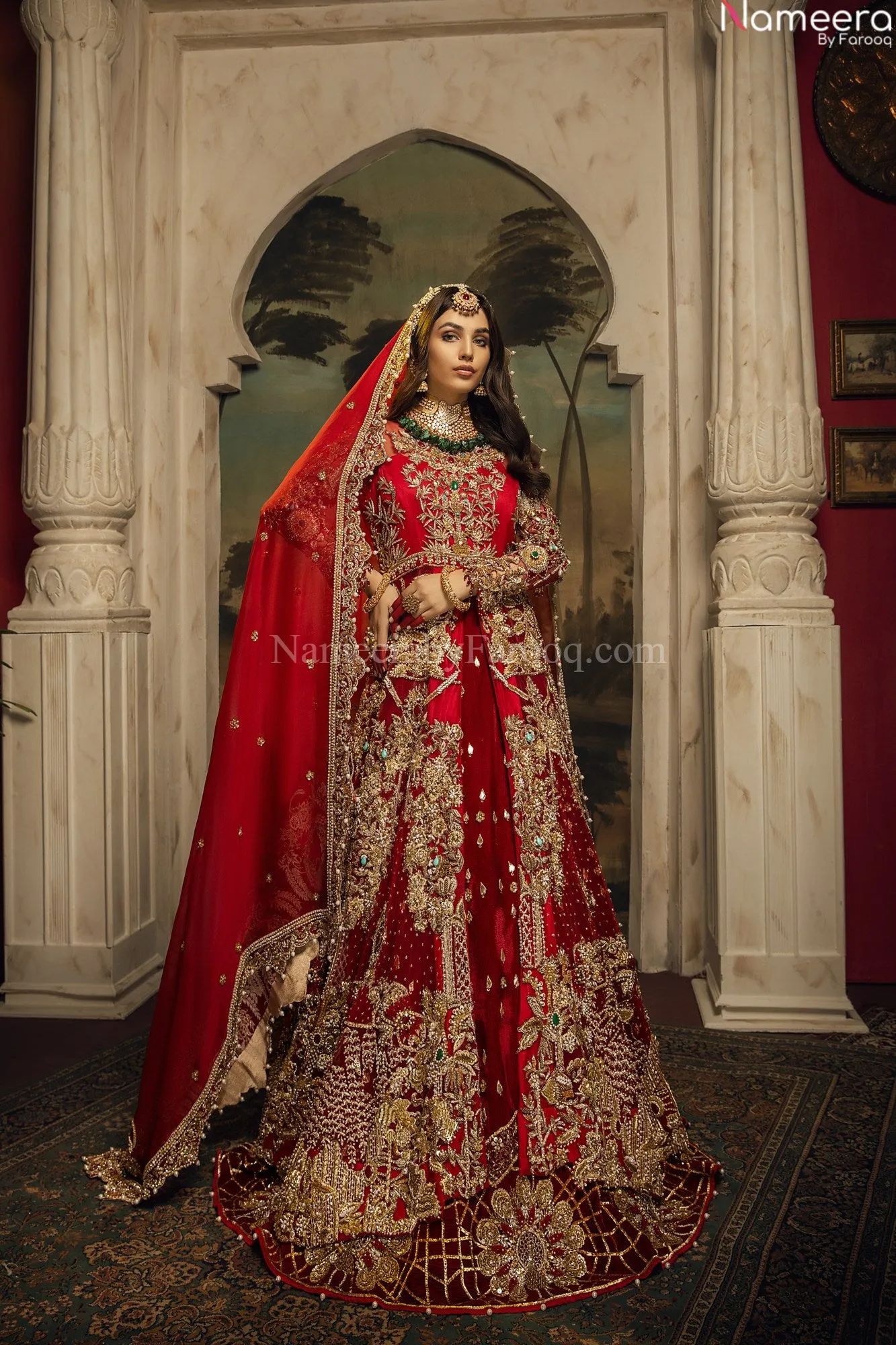 Premium Designer Red Bridal Lehenga Wedding Wear #BN881