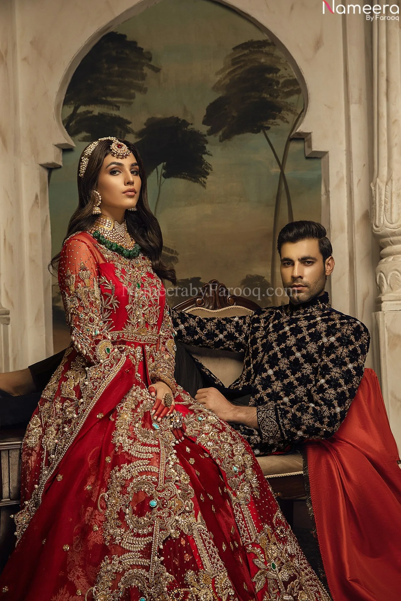 Premium Designer Red Bridal Lehenga Wedding Wear #BN881