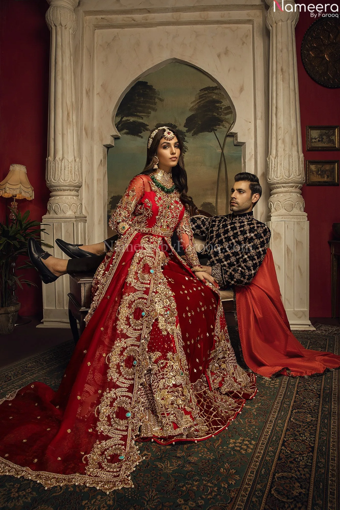 Premium Designer Red Bridal Lehenga Wedding Wear #BN881