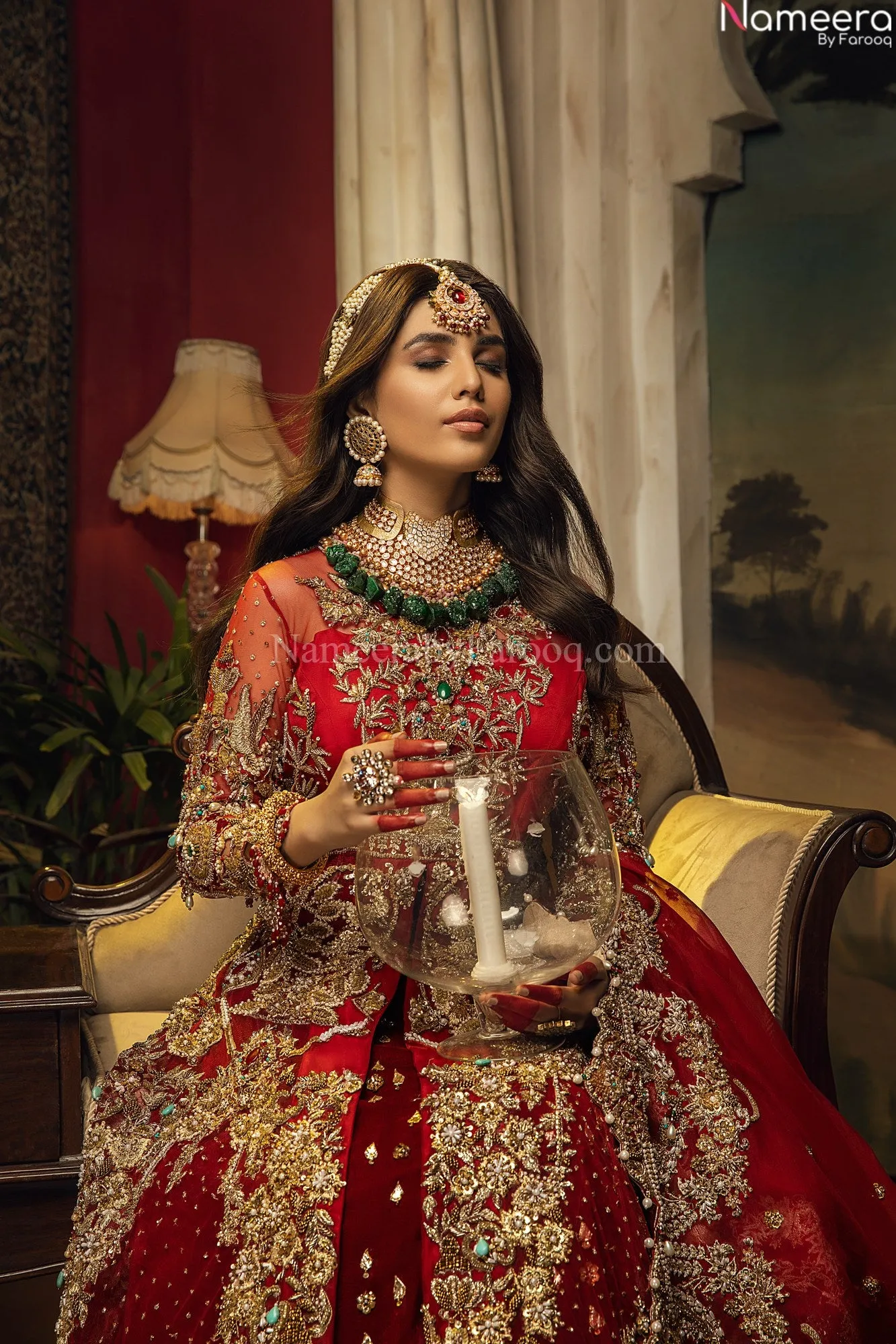 Premium Designer Red Bridal Lehenga Wedding Wear #BN881