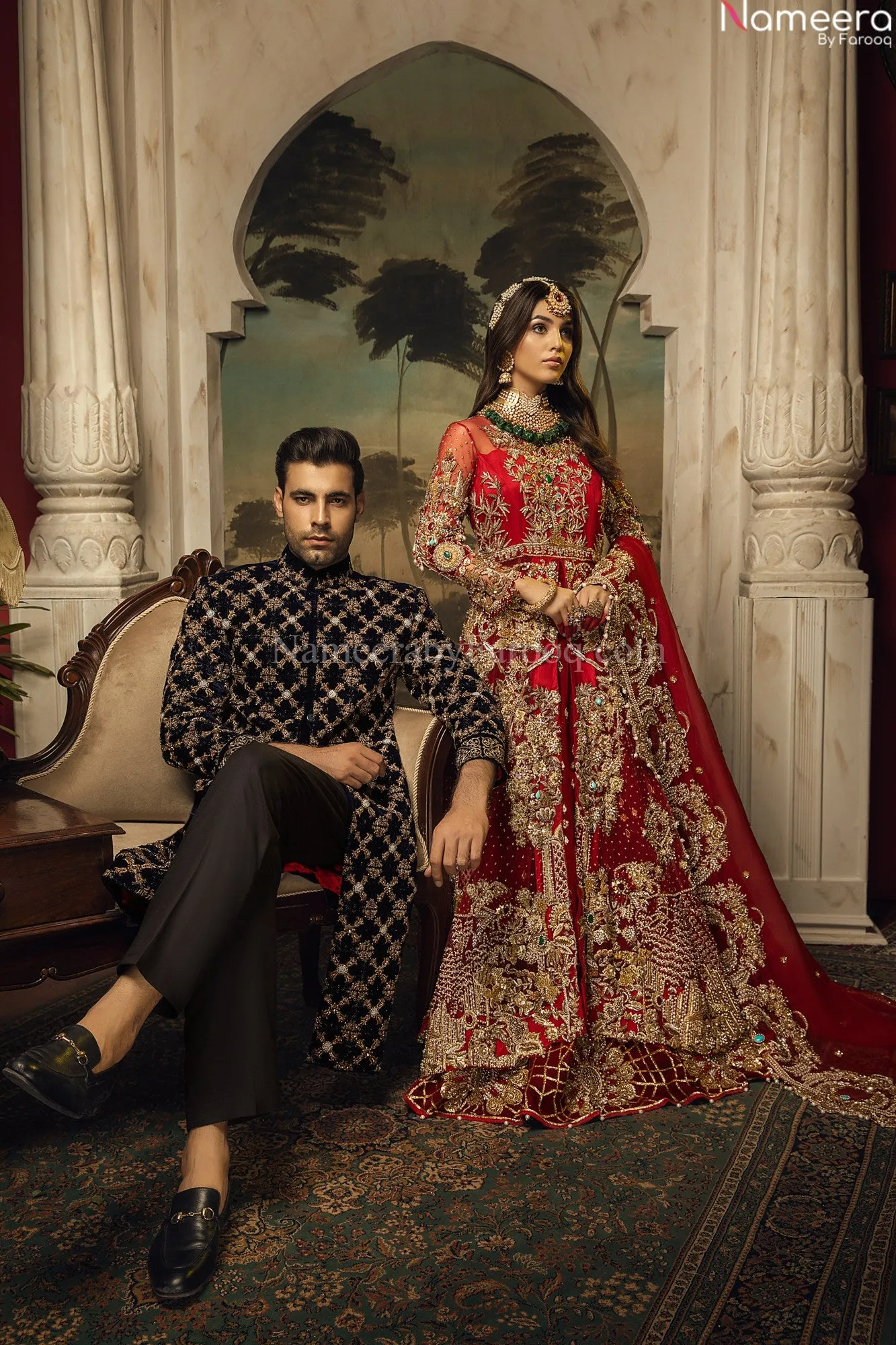 Premium Designer Red Bridal Lehenga Wedding Wear #BN881