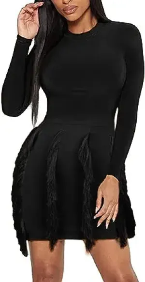 Pretty Girl Rock Mini Fringe Dress