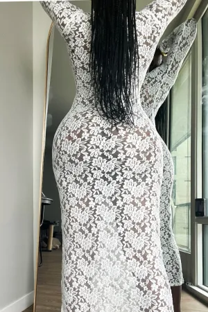 PURE WHITE LACE | DRESS