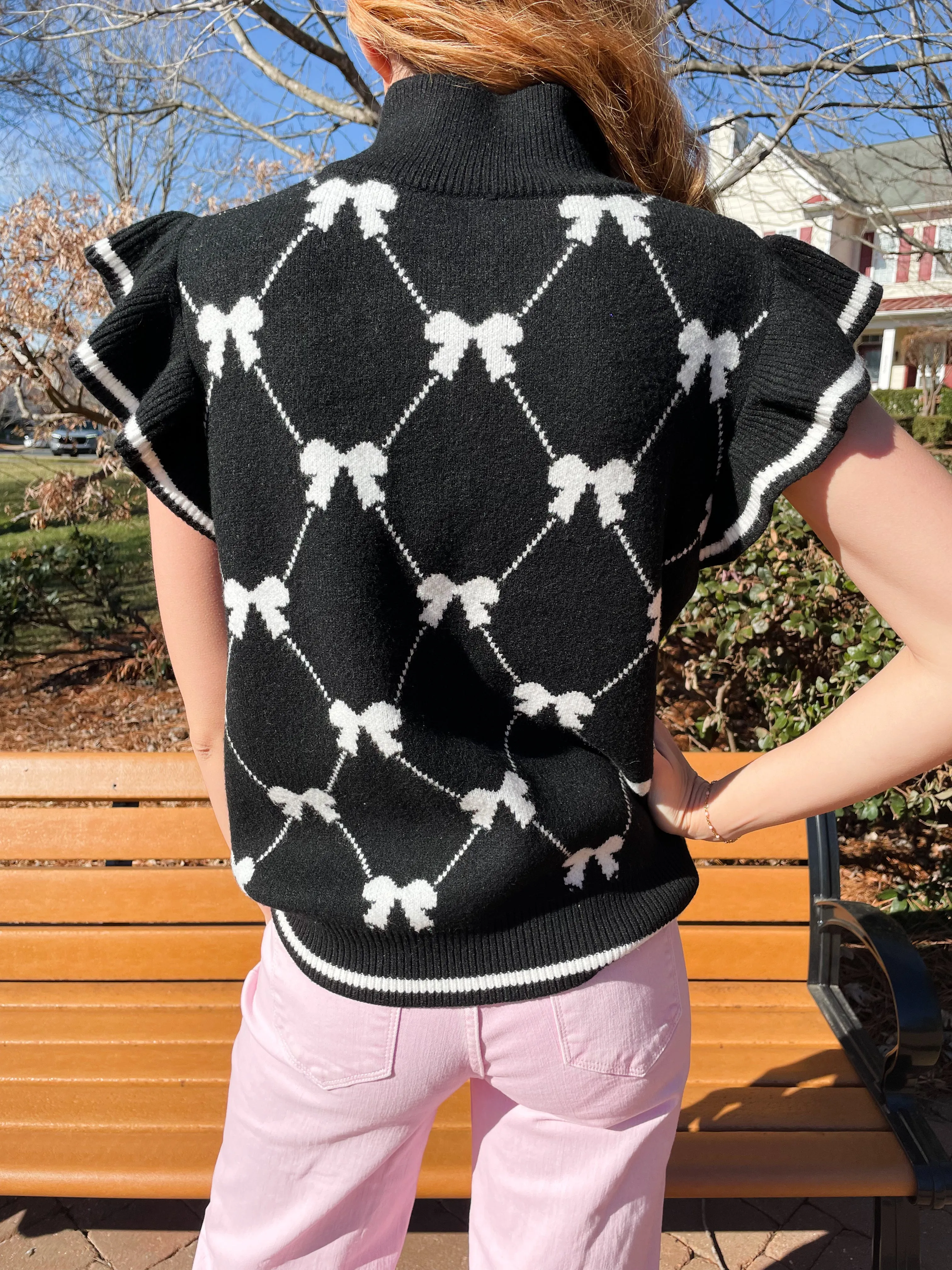 Put A Bow on It Zip up Top