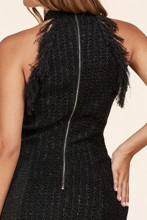 "COCO NOIR" BLACK MINI DRESS